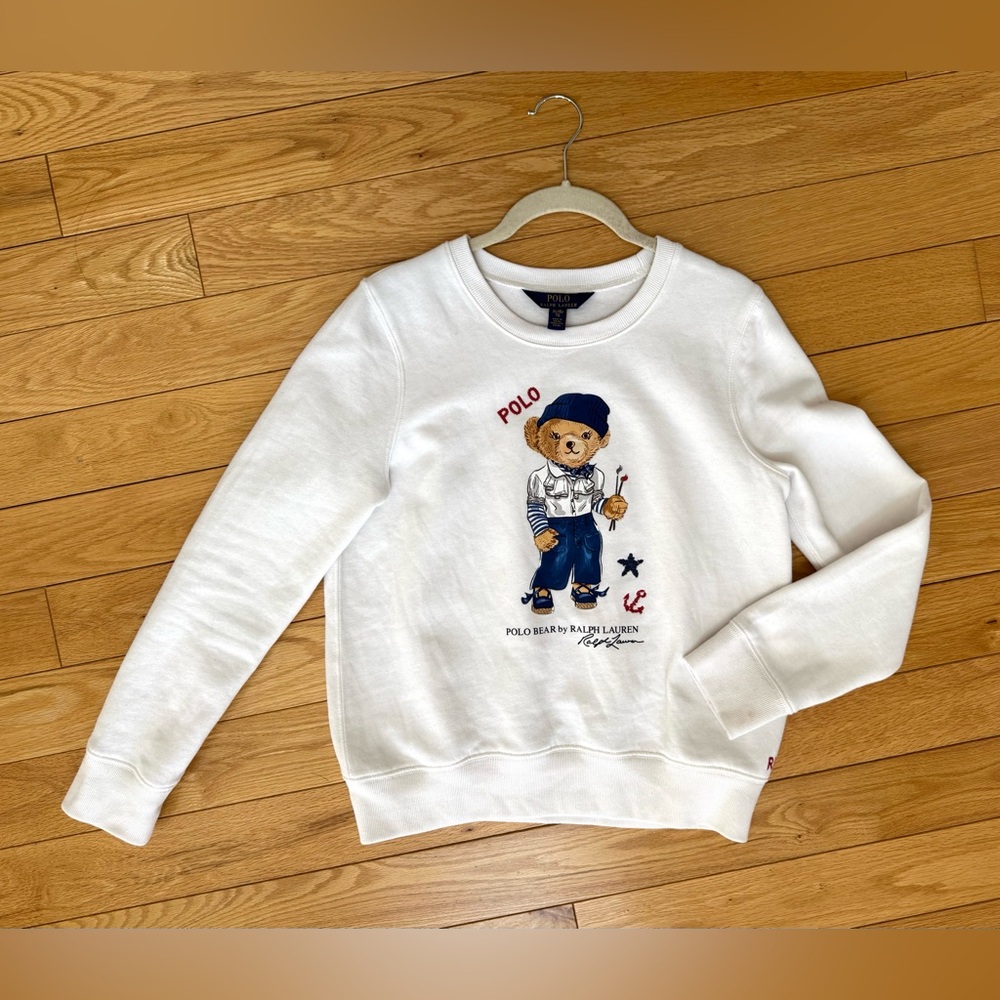 Polo Ralph Lauren Bear White Sweatshirt